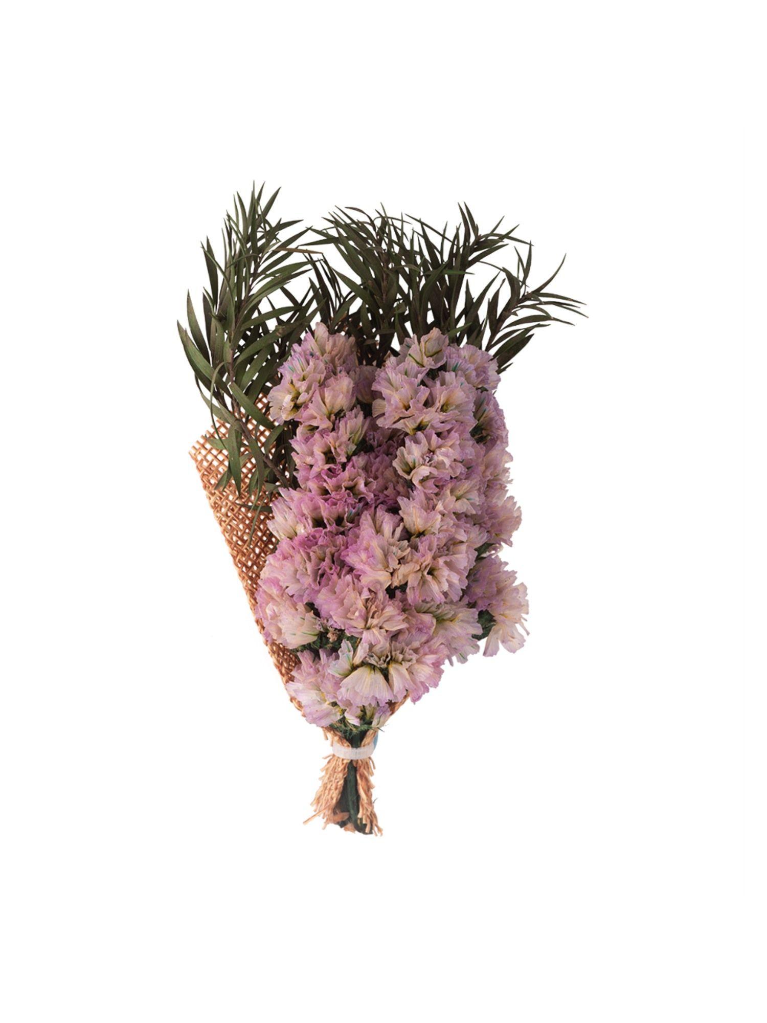 baby breath pink flower with green leave boutonniere