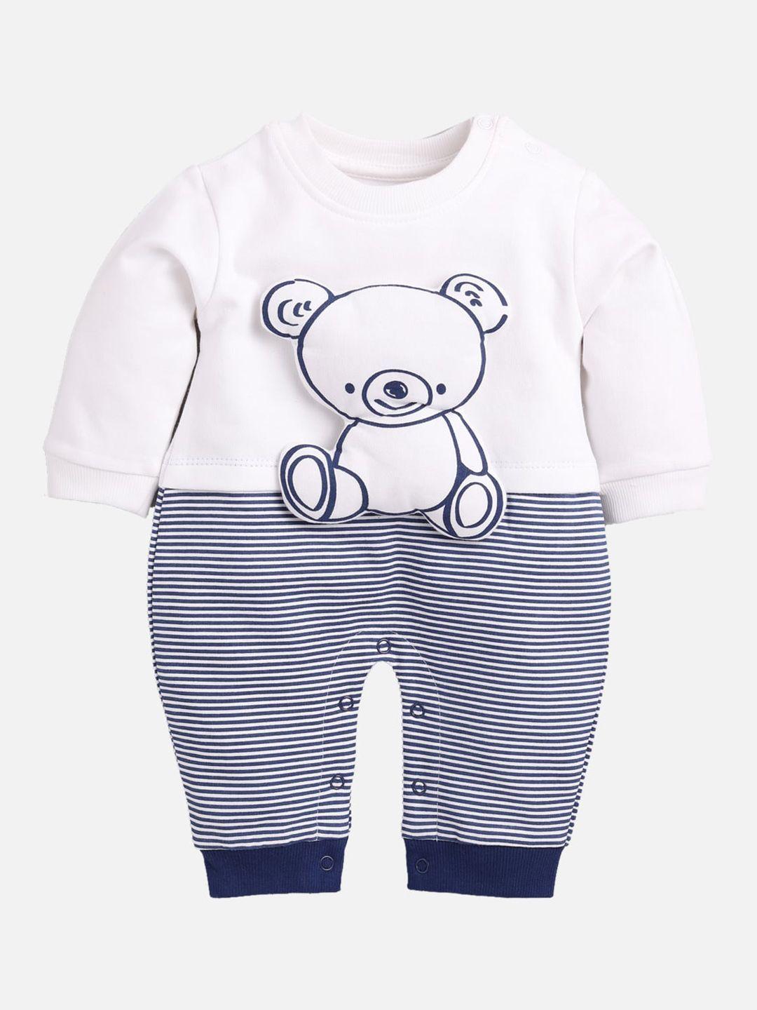 baby-go-boys-navy-blue-&-white-organic-cotton-printed-rompers