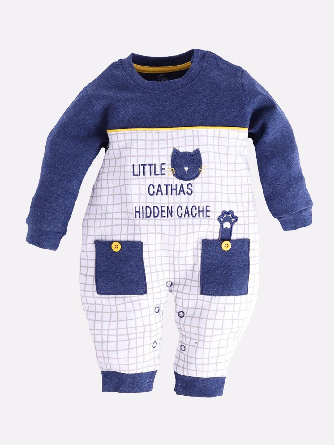 baby-go-infant-boy-white-&-navy-blue-printed-cotton-rompers