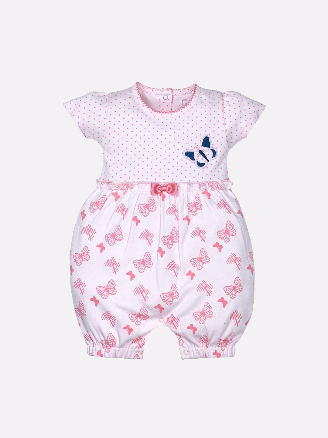 baby-go-infant-girls-pink-&-white-printed-pure-cotton-rompers