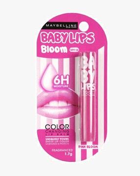 baby lips color changing lip balm pink bloom - 1.8 gm