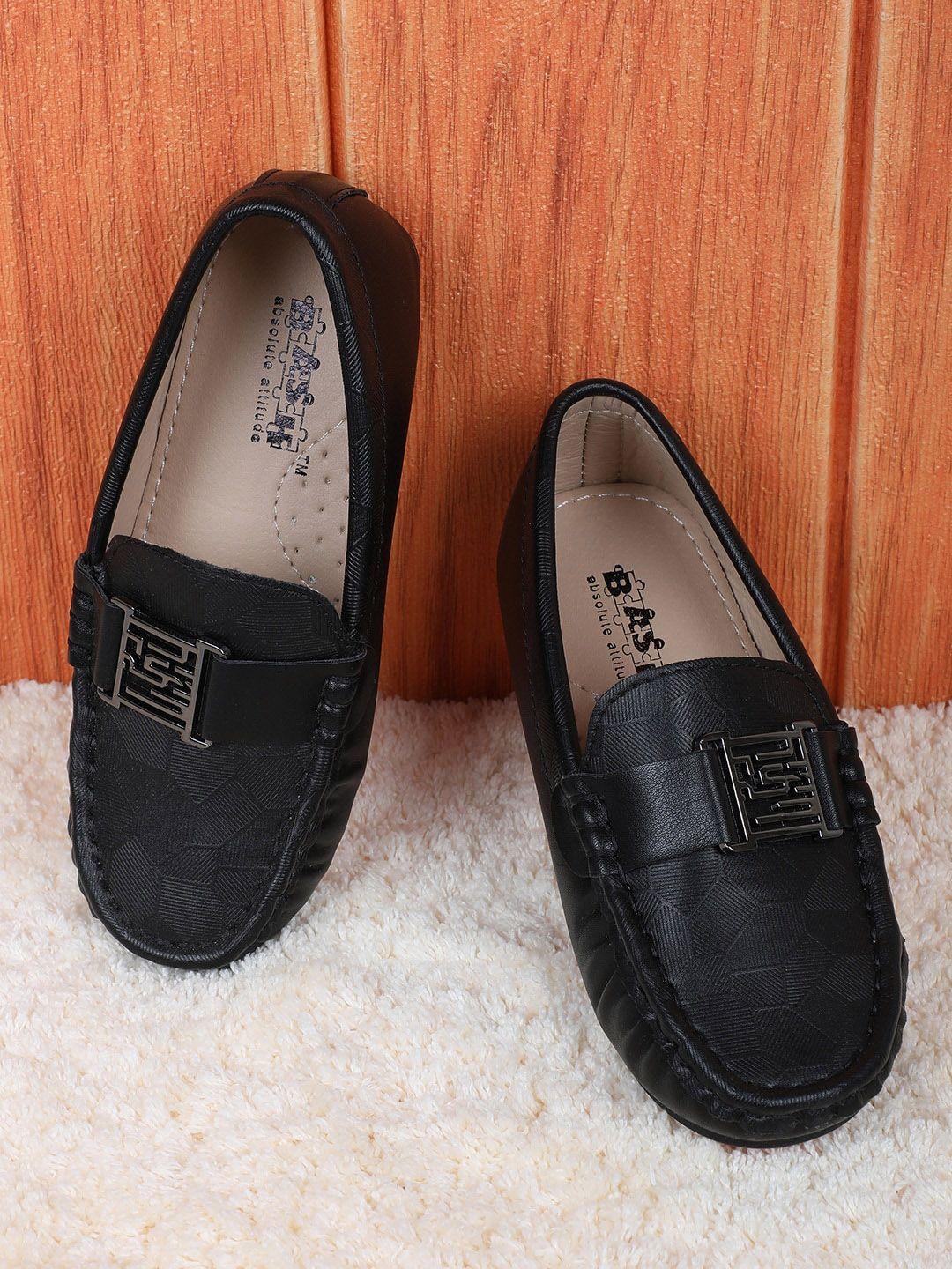 baby moo boys textured penny loafers