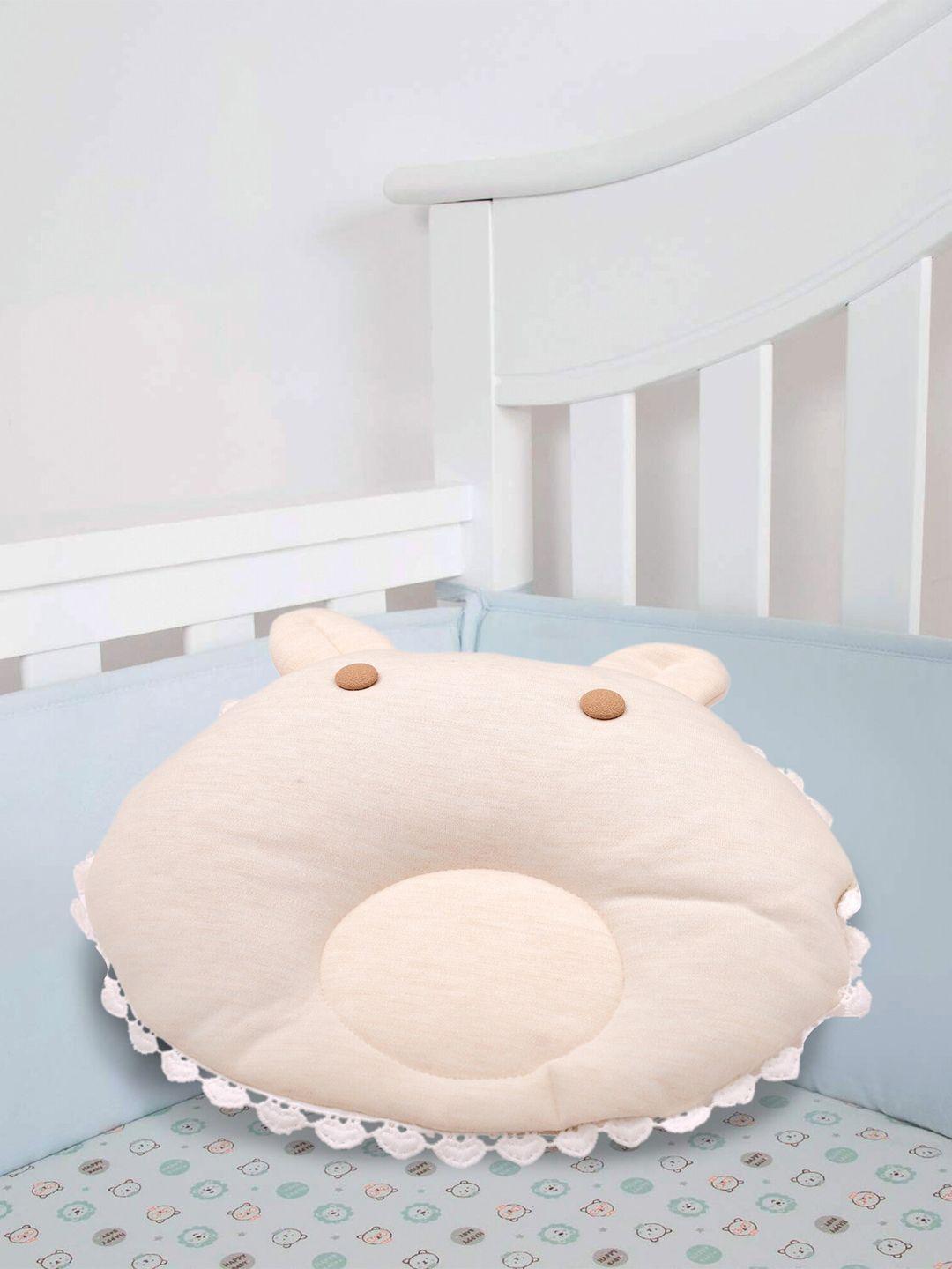 baby moo cream-coloured round pillow set