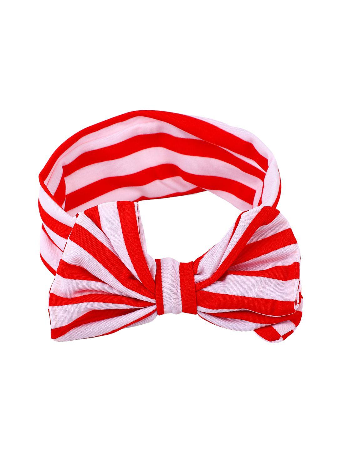baby moo girls red & white striped bandana