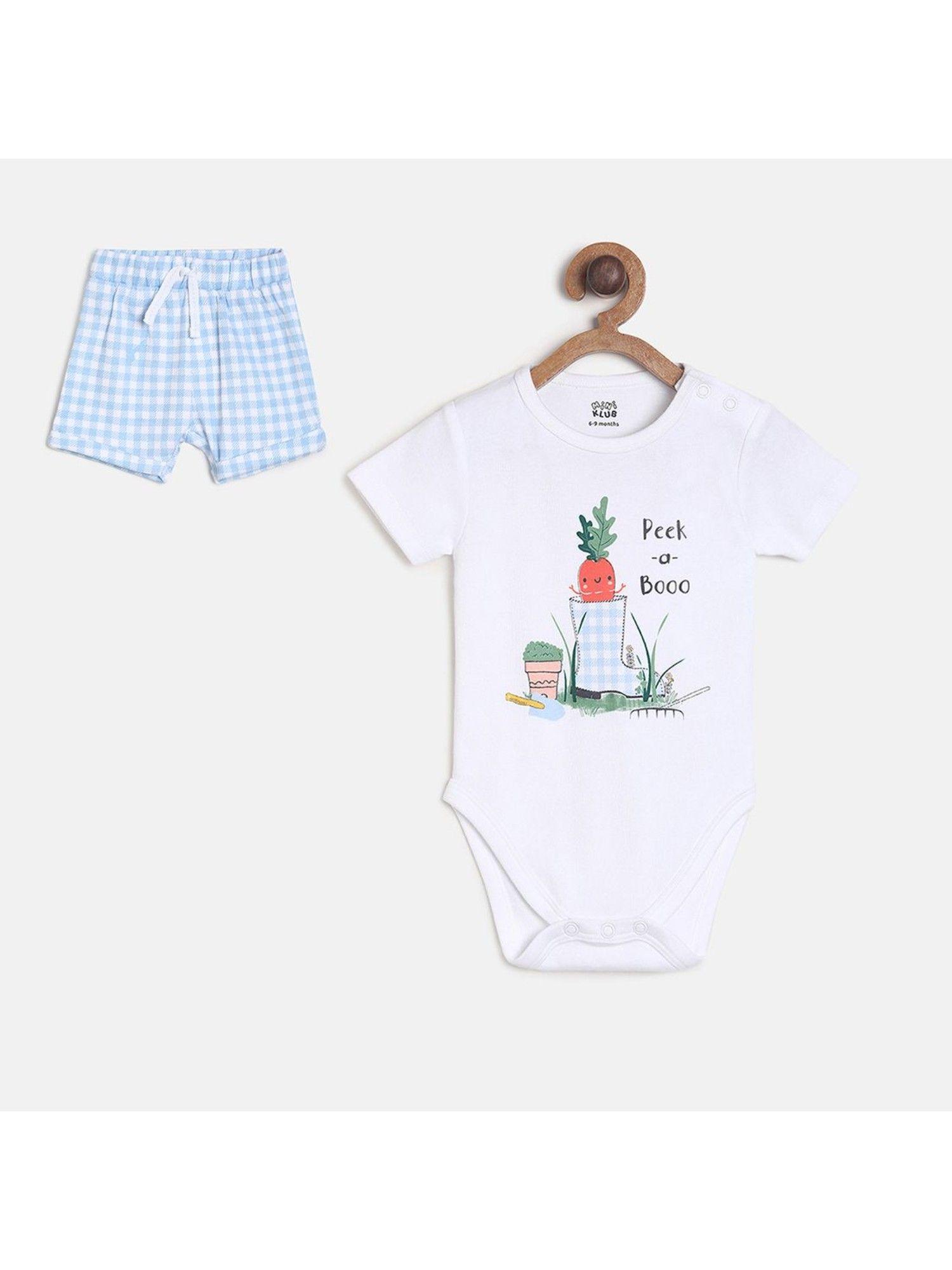 baby boys multi body suit & bottom