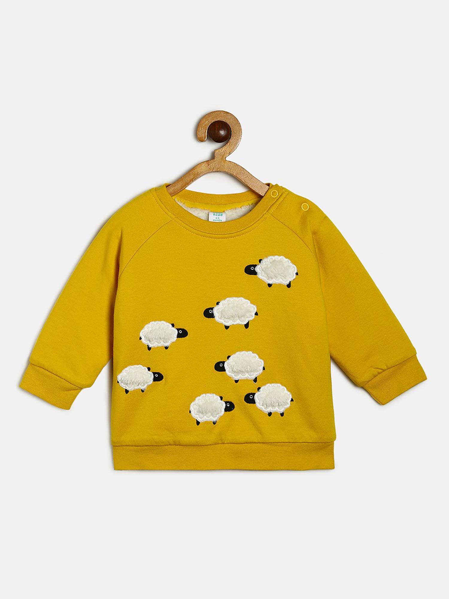 baby boys yellow sweatshirt