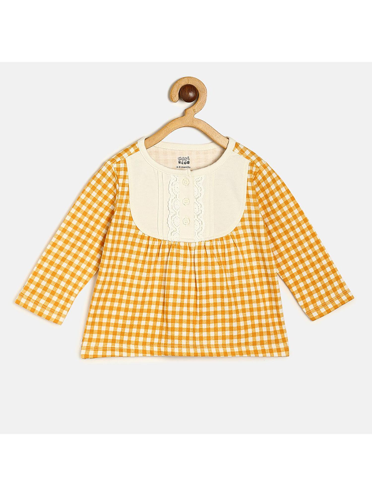 baby girls yellow knit top