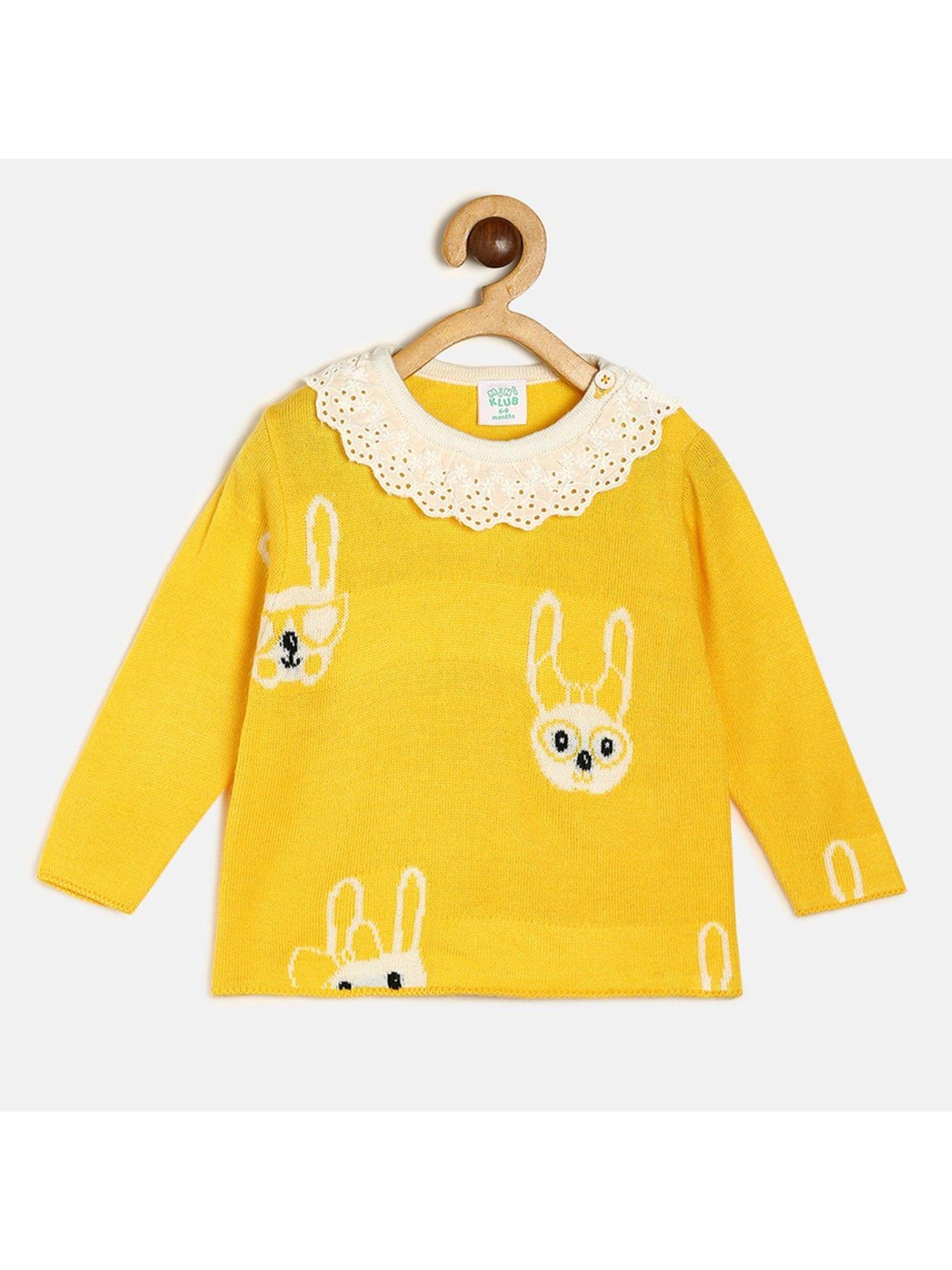 baby girls yellow sweater