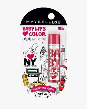 baby lips alia loves new york lip balm manhatten mauve - 4 gm