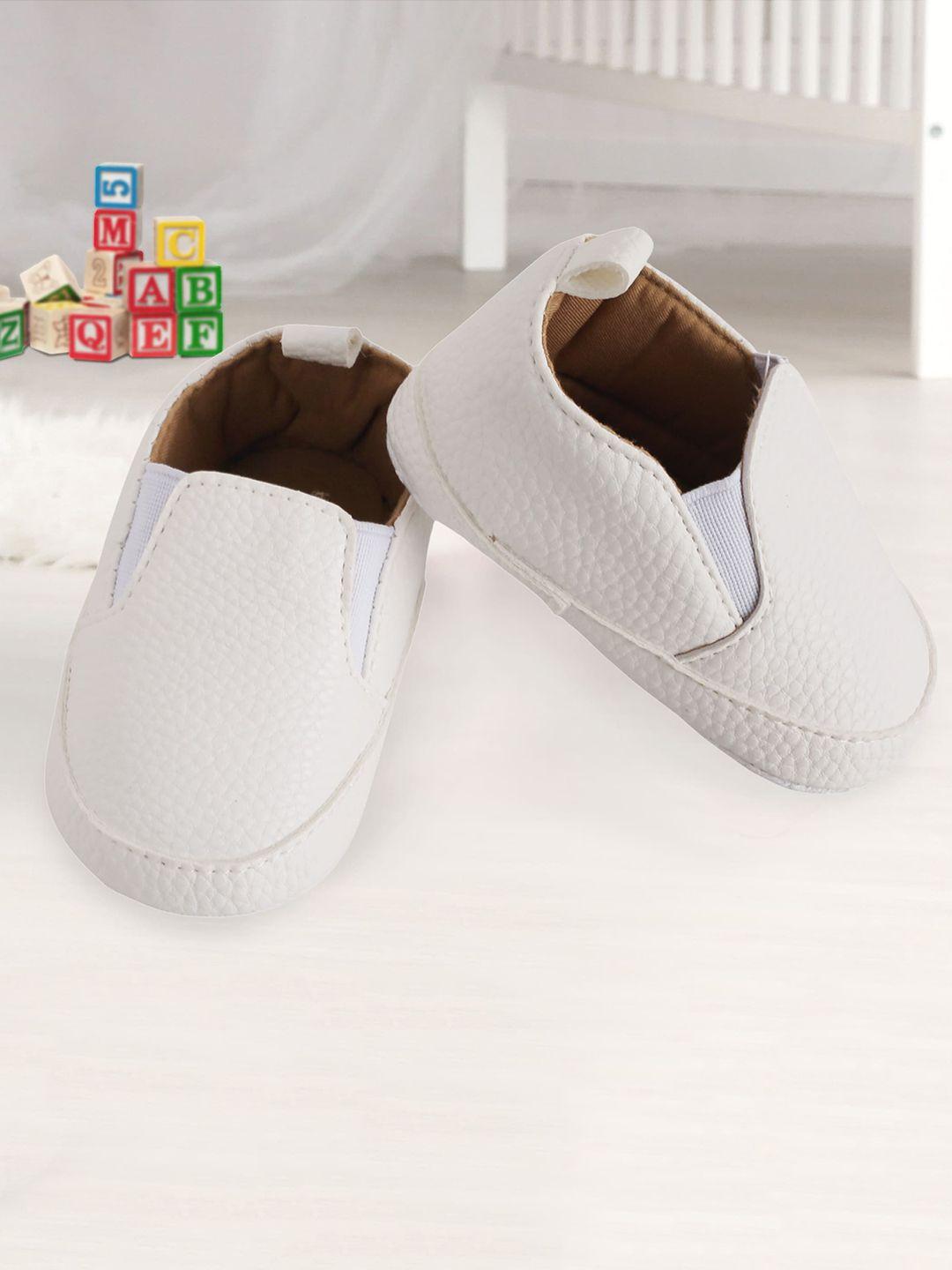 baby moo baby moo infants girls white solid booties