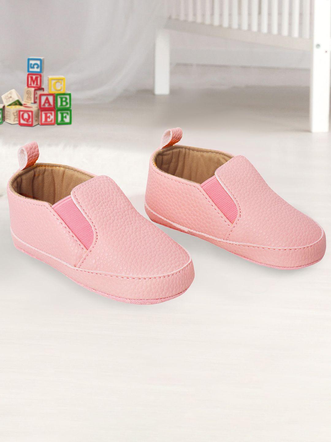 baby moo girls pink booties