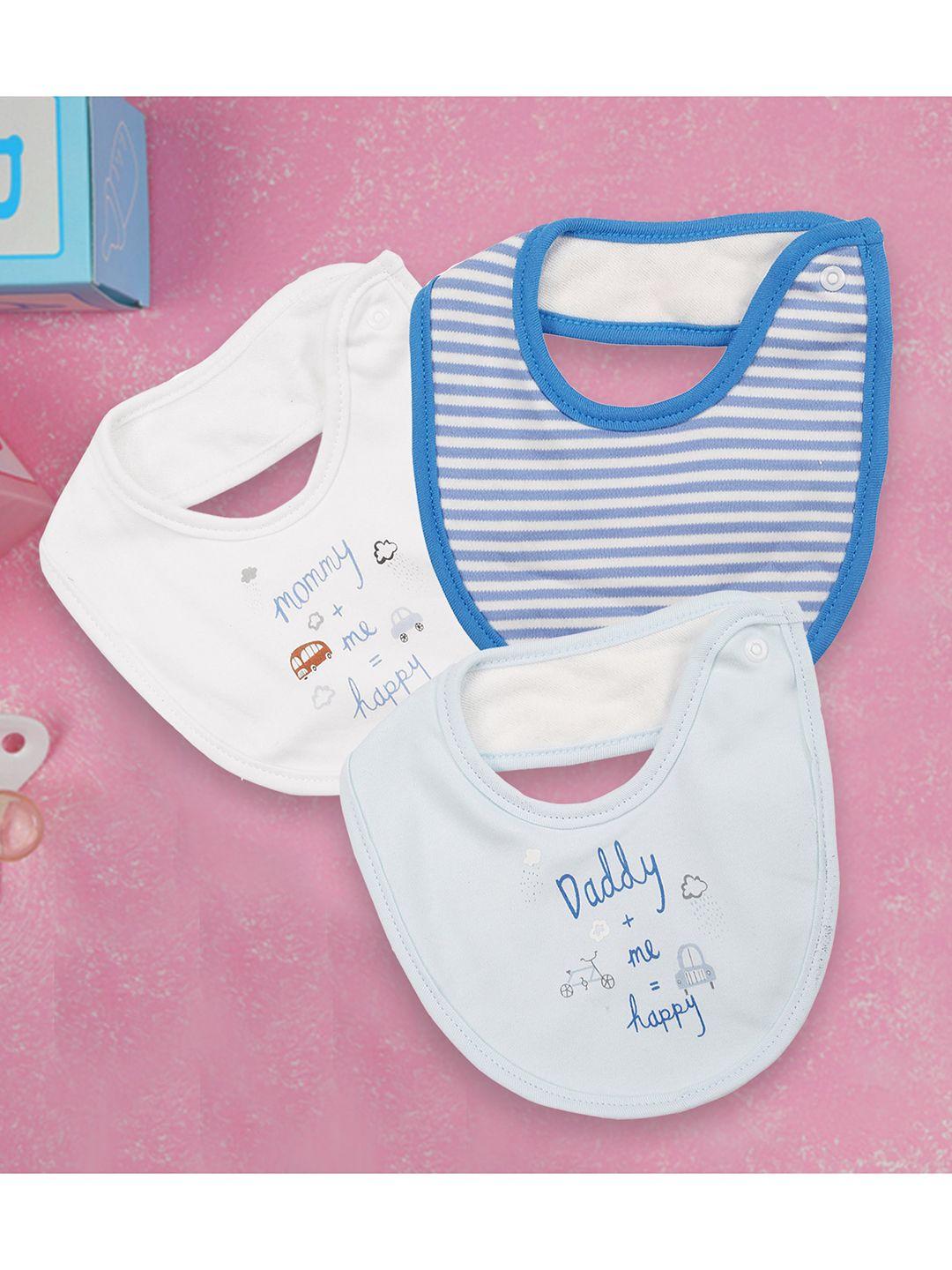 baby moo infant kids pack of 3 printed bibs