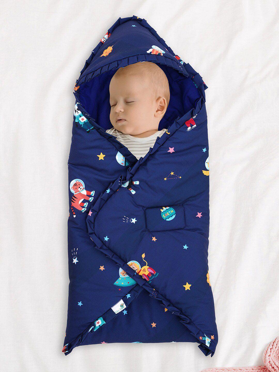 baby moo kids quilted hood wrapper