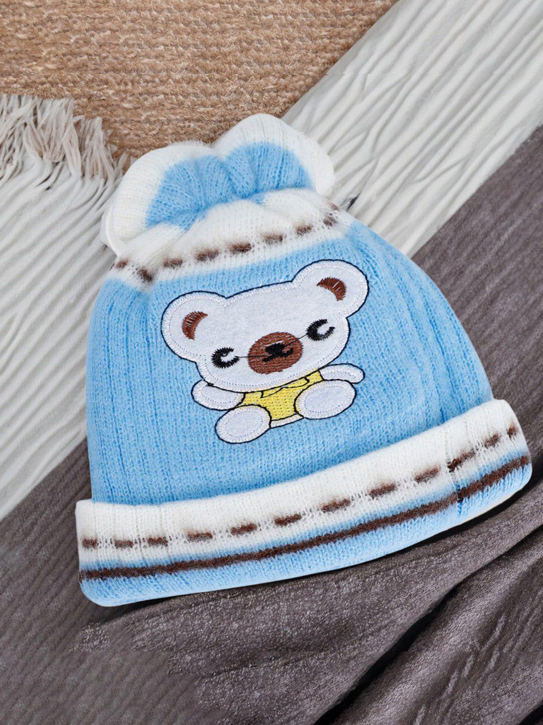 baby moo kids self design woollen beanie