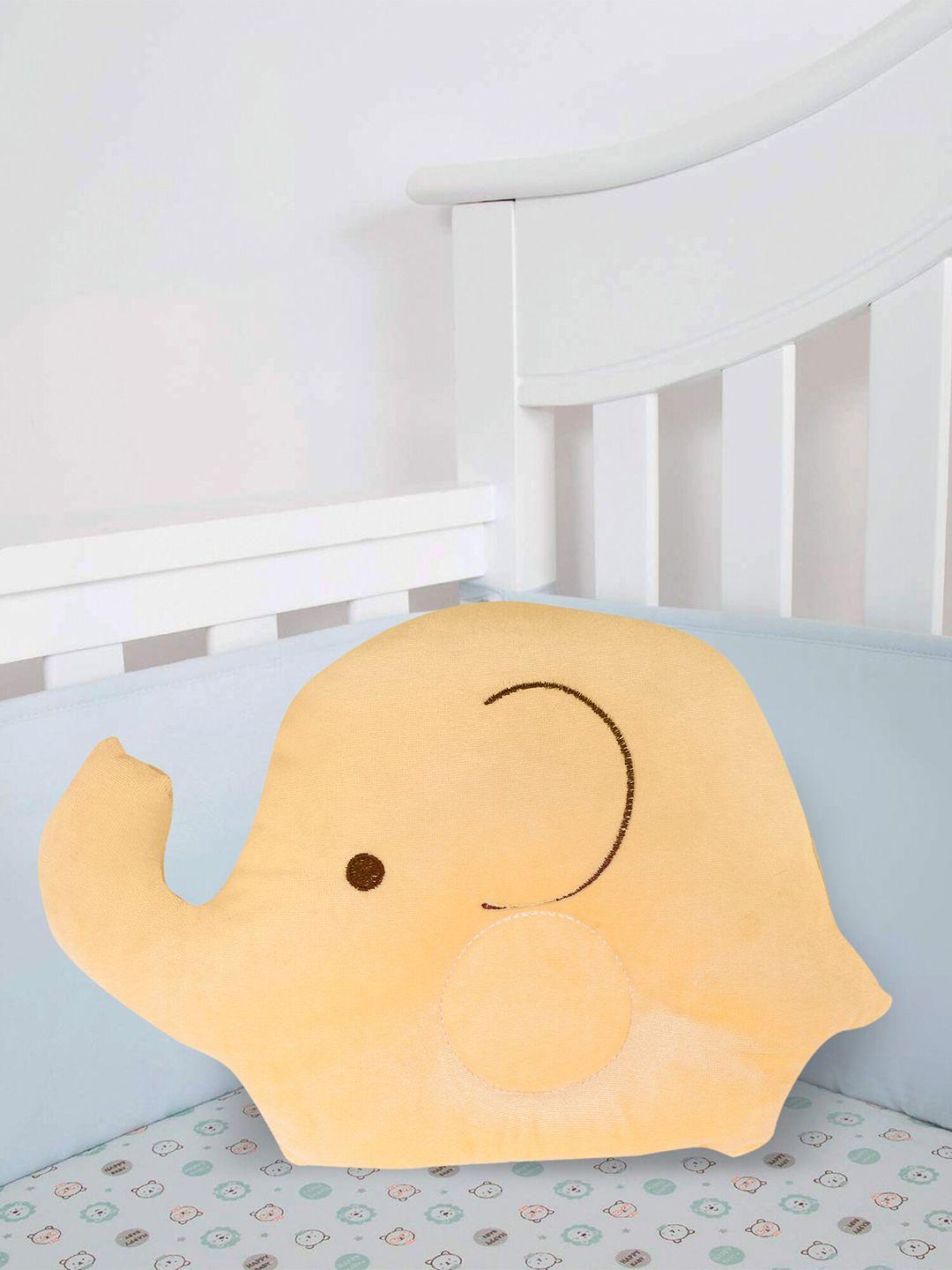 baby moo kids yellow elephant shaped baby pillow