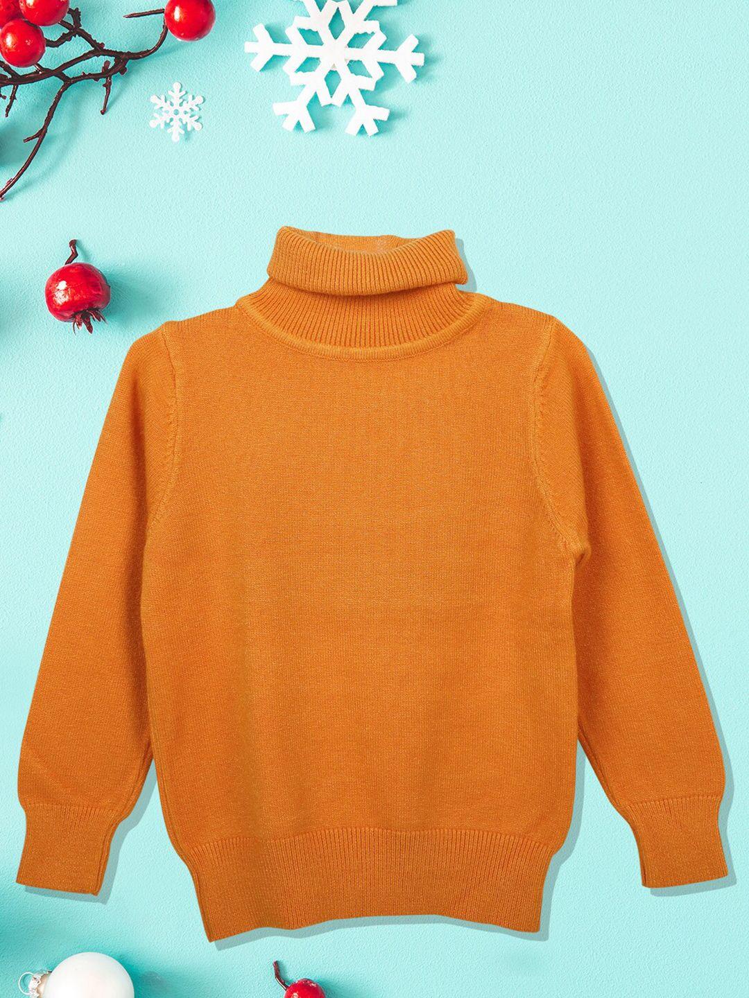baby moo unisex kids orange ribbed pullover