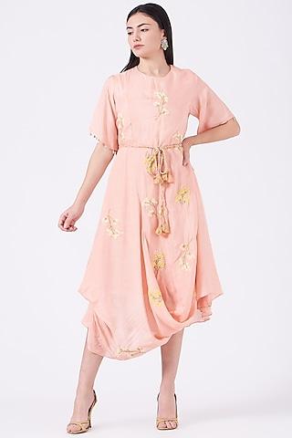 baby pink embroidered tunic