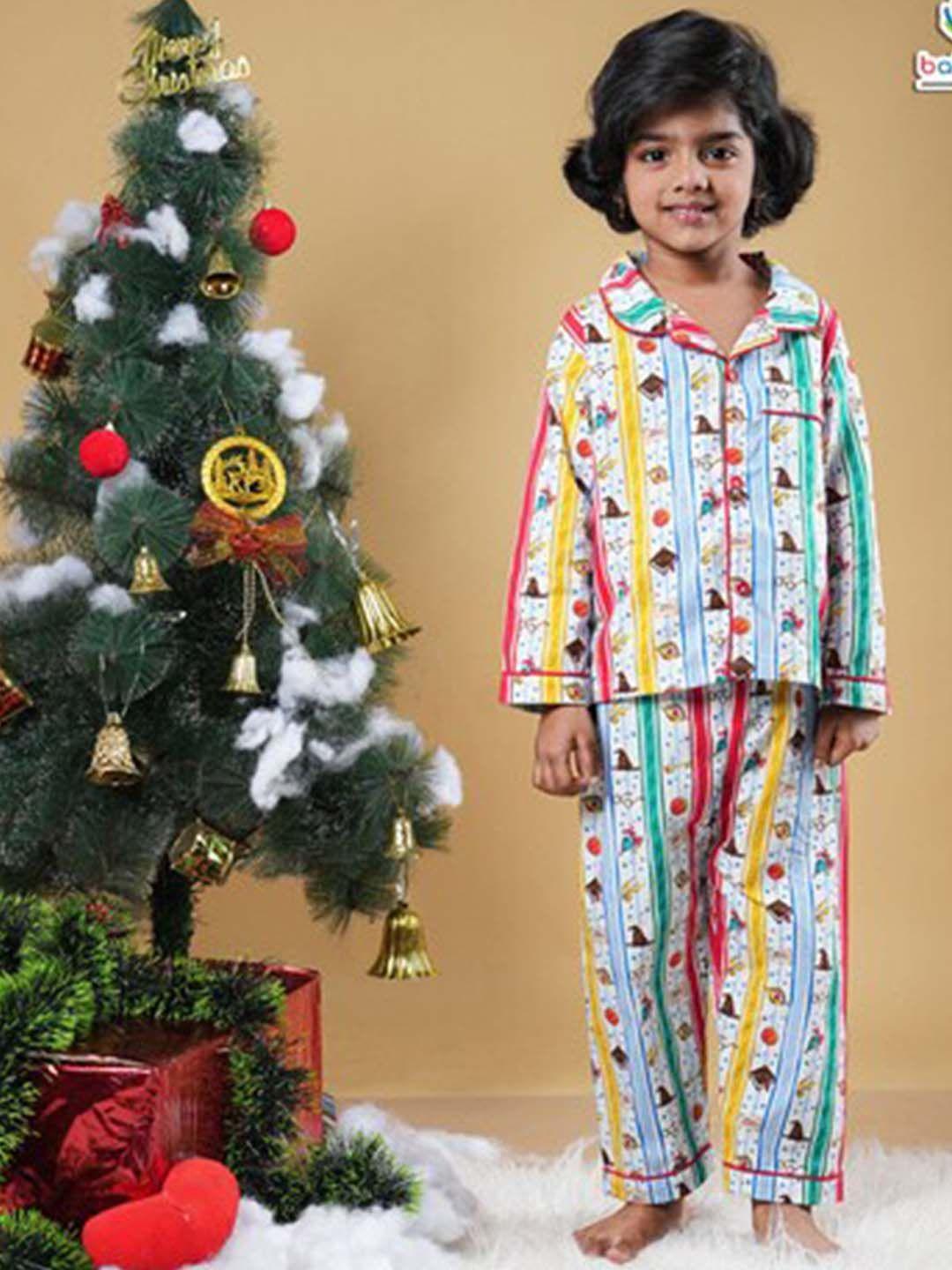 babywish unisex kids printed night suit