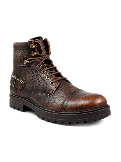 bacca bucci brown derby boots