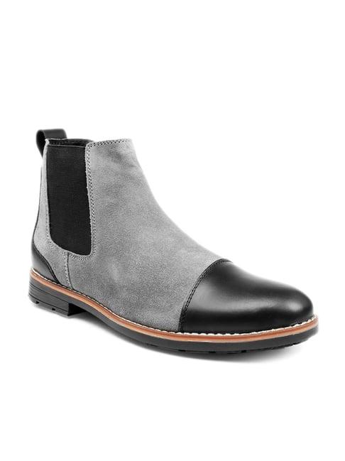 bacca bucci grey chelsea boots