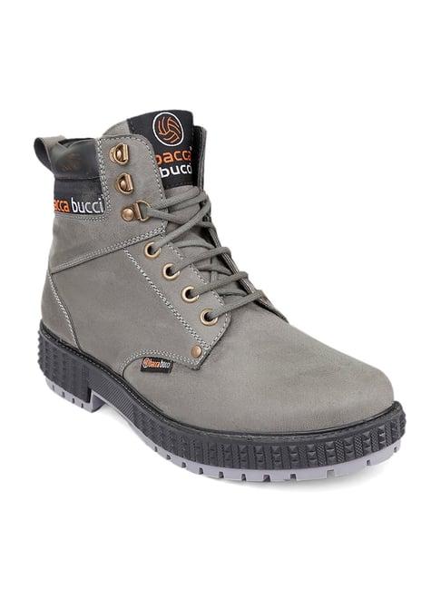 bacca bucci grey derby boots