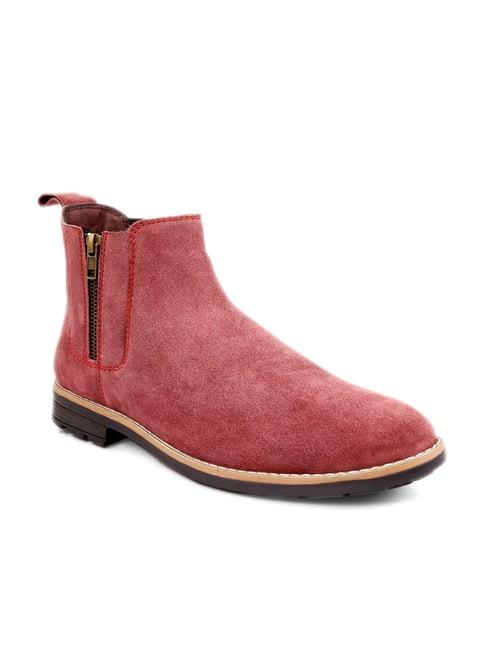 bacca bucci maroon casual boots