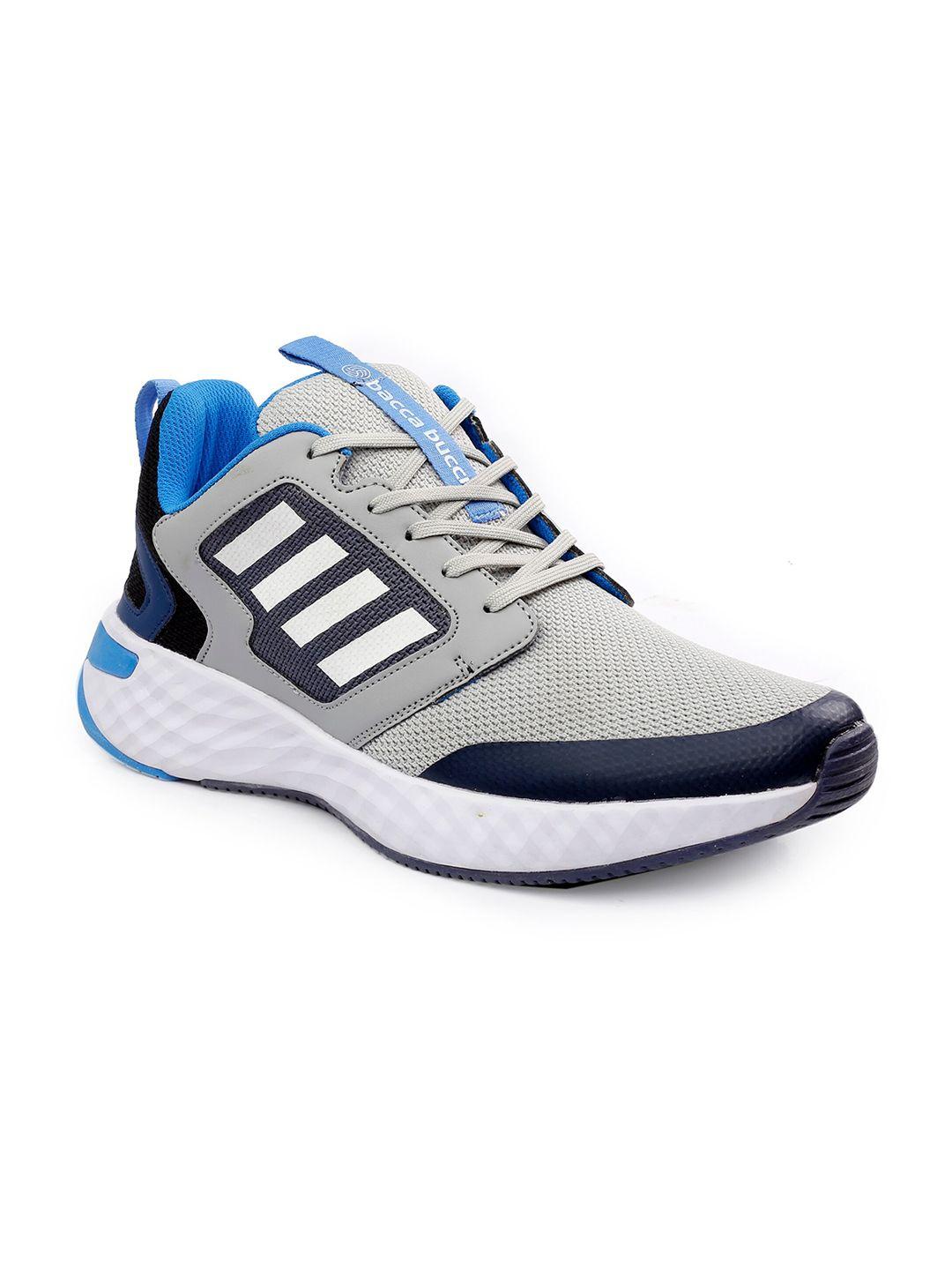 bacca bucci men grey flex running shoes