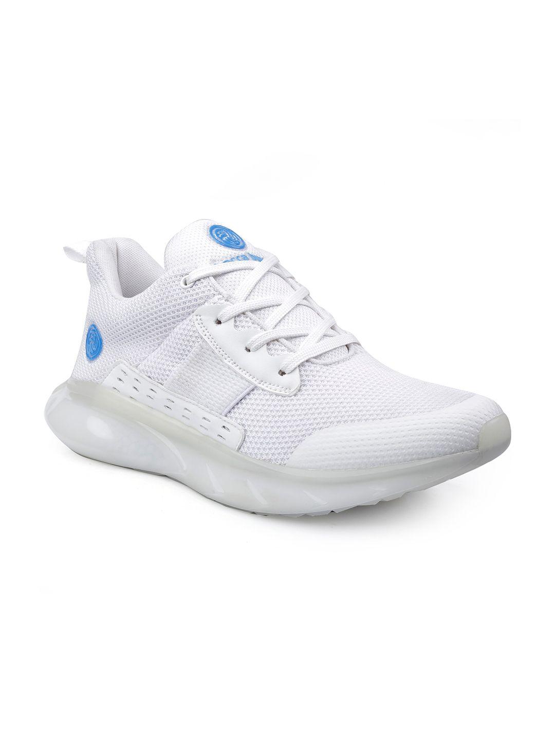 bacca bucci men white mesh training or gym non-marking shoes