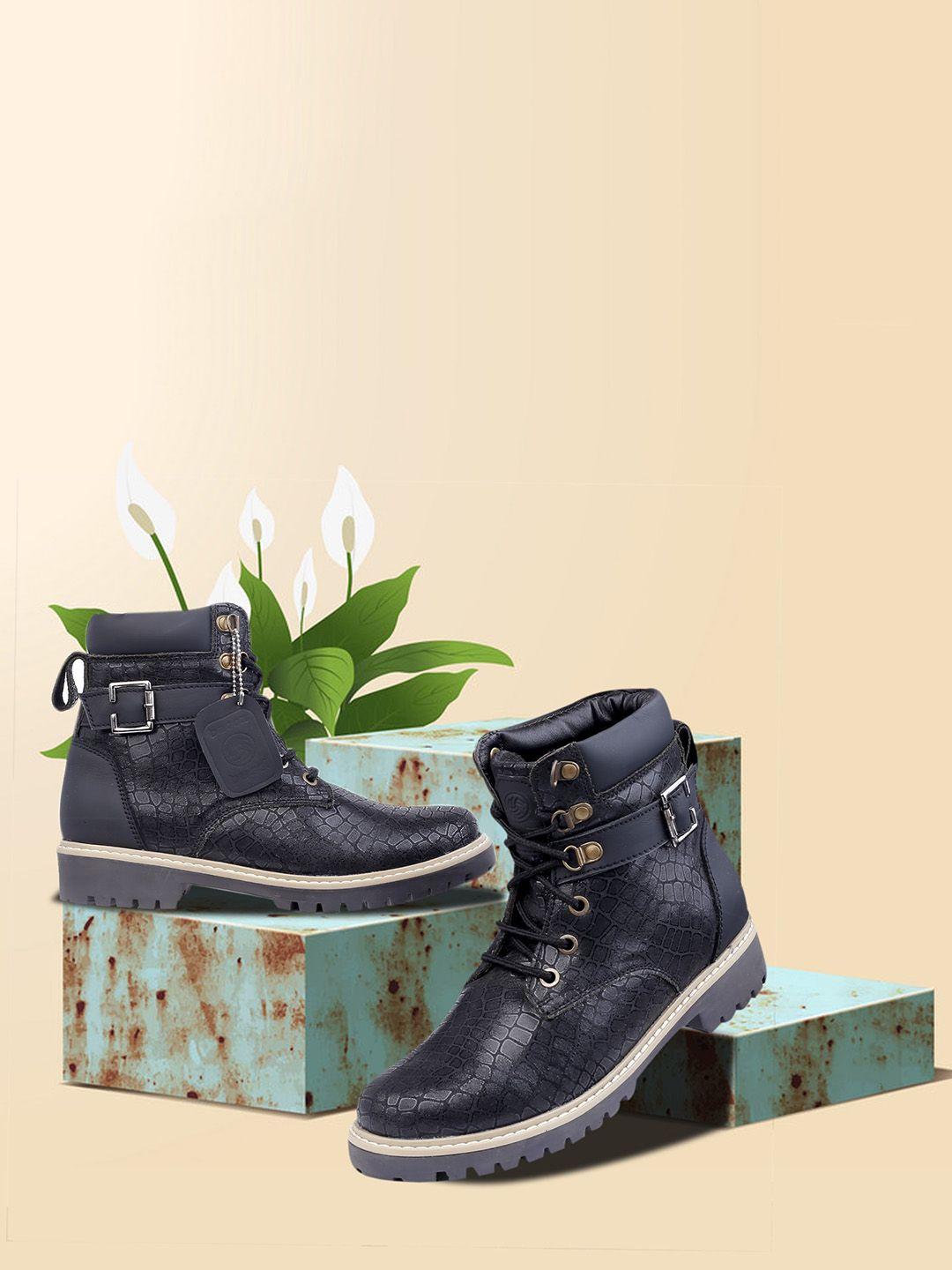 bacca bucci women textured genuine leather regular boots