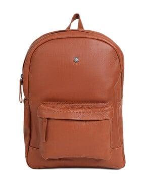 back pack with genuine leather