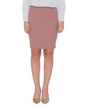 back slit pencil skirt