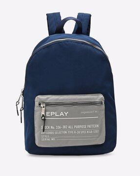 backpack with external zip pocket