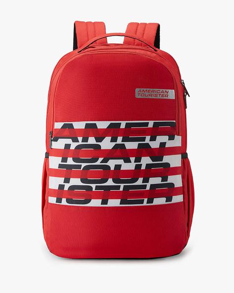 backpack with logo branding