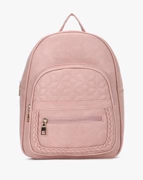 backpack with braid accent