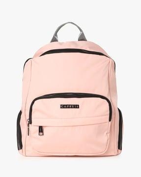 backpack with front zip pocket