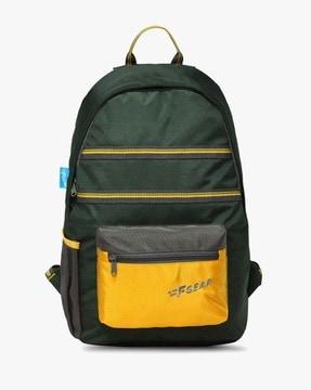 backpack with front zip pocket