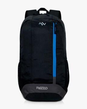 backpack with signature branding