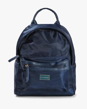 backpack with zip closure
