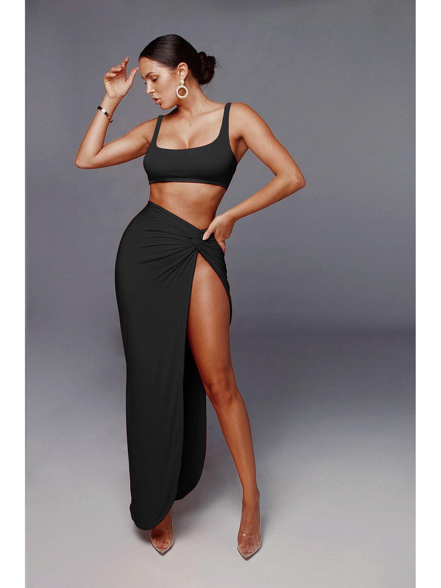 baddie b slit co-ord (set of 2)