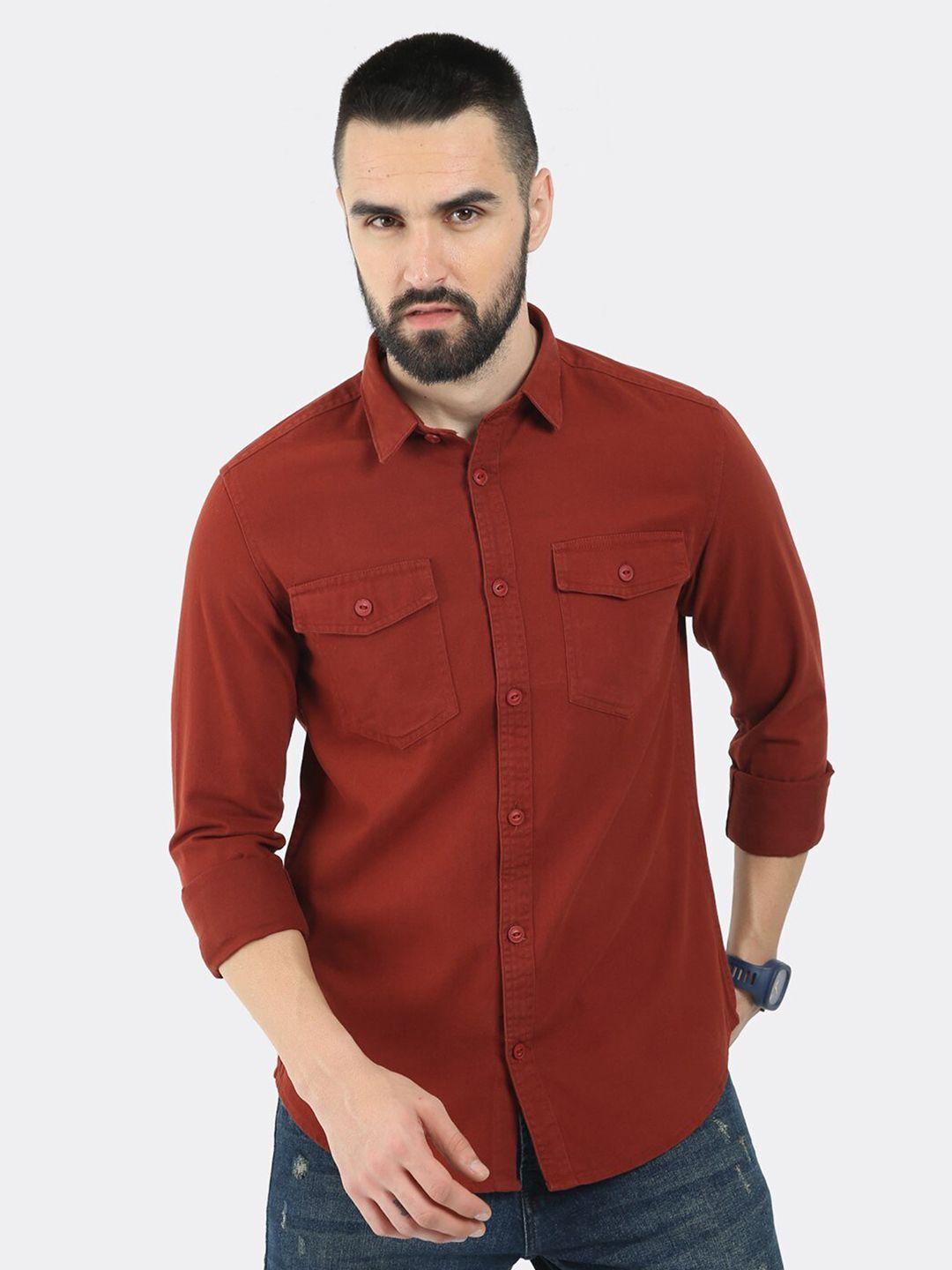 badmaash comfort slim fit cotton casual shirt