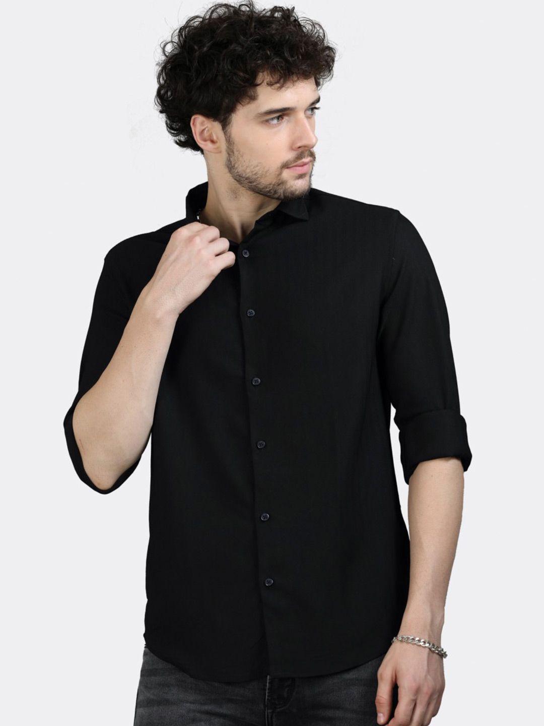 badmaash slim fit opaque cotton casual shirt