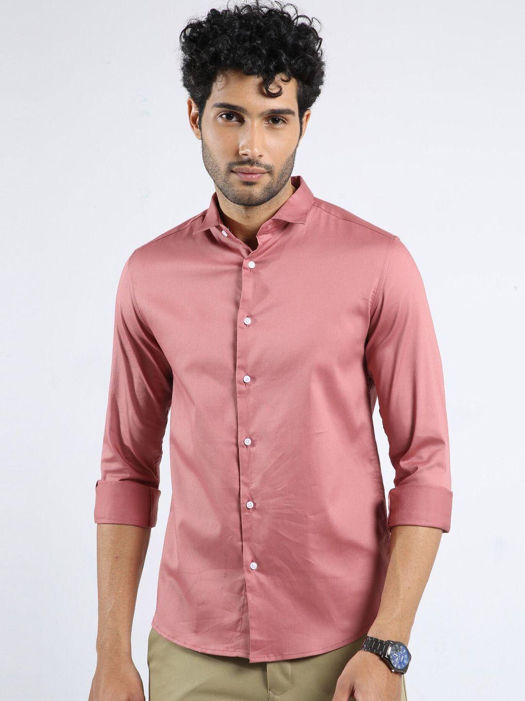 badmaash spread collar slim fit cotton casual shirt