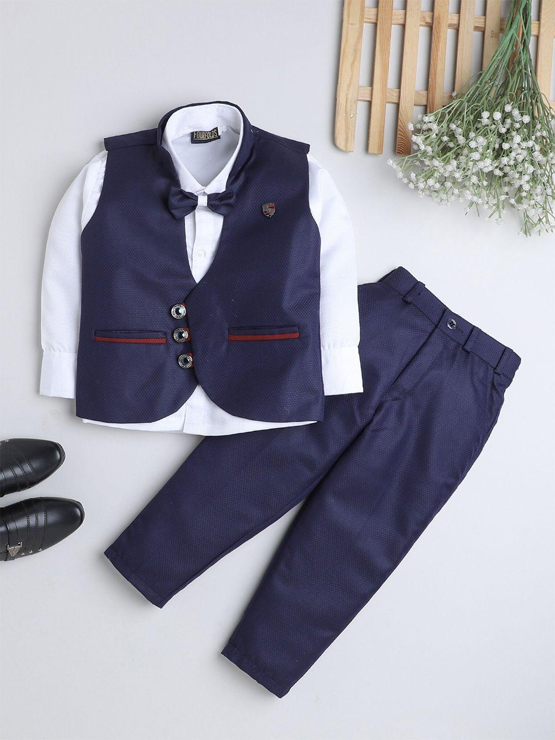 baesd boys blue & white shirt with trousers