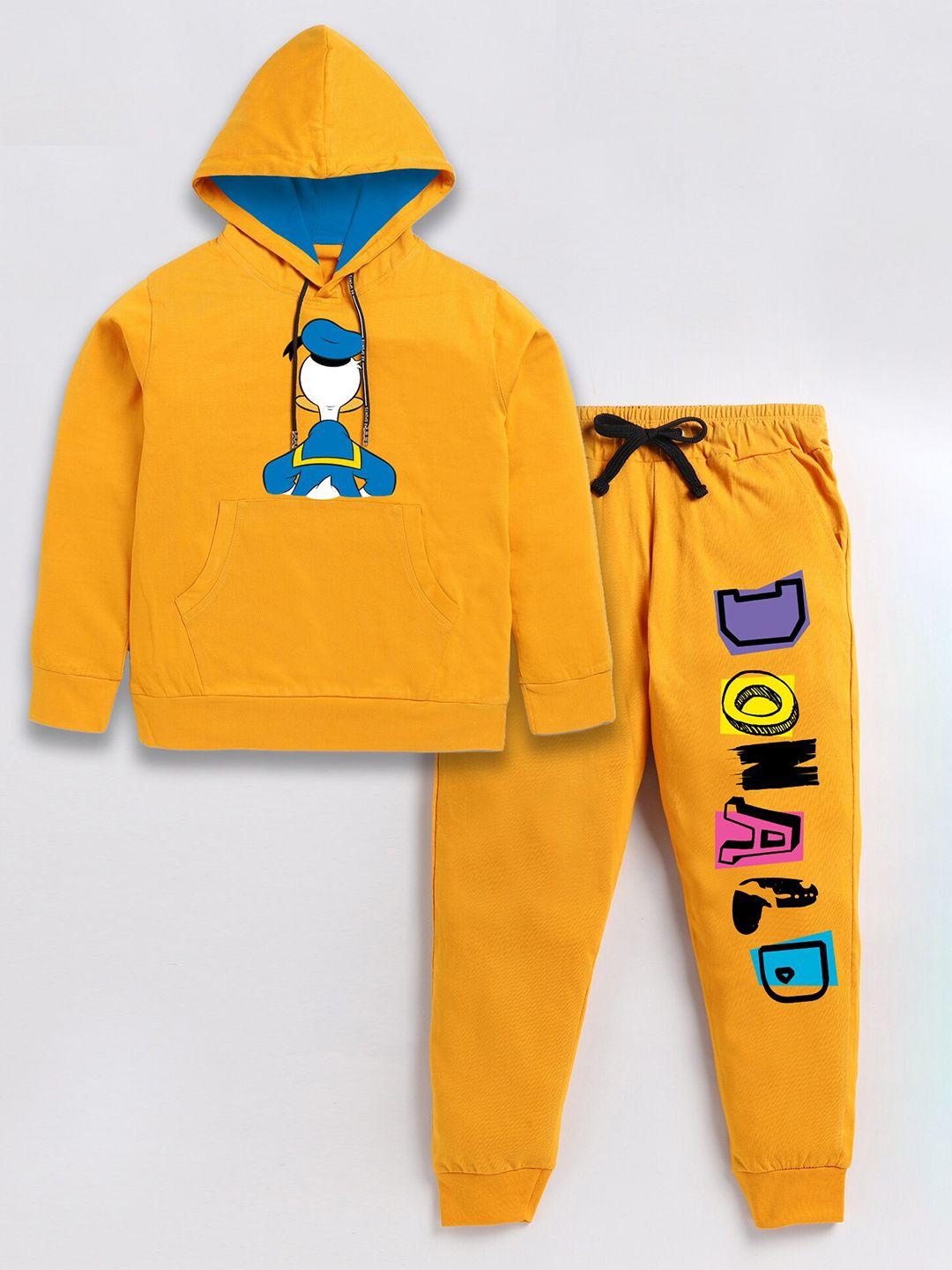 baesd boys donald duck printed pure cotton swratshirt with trousers