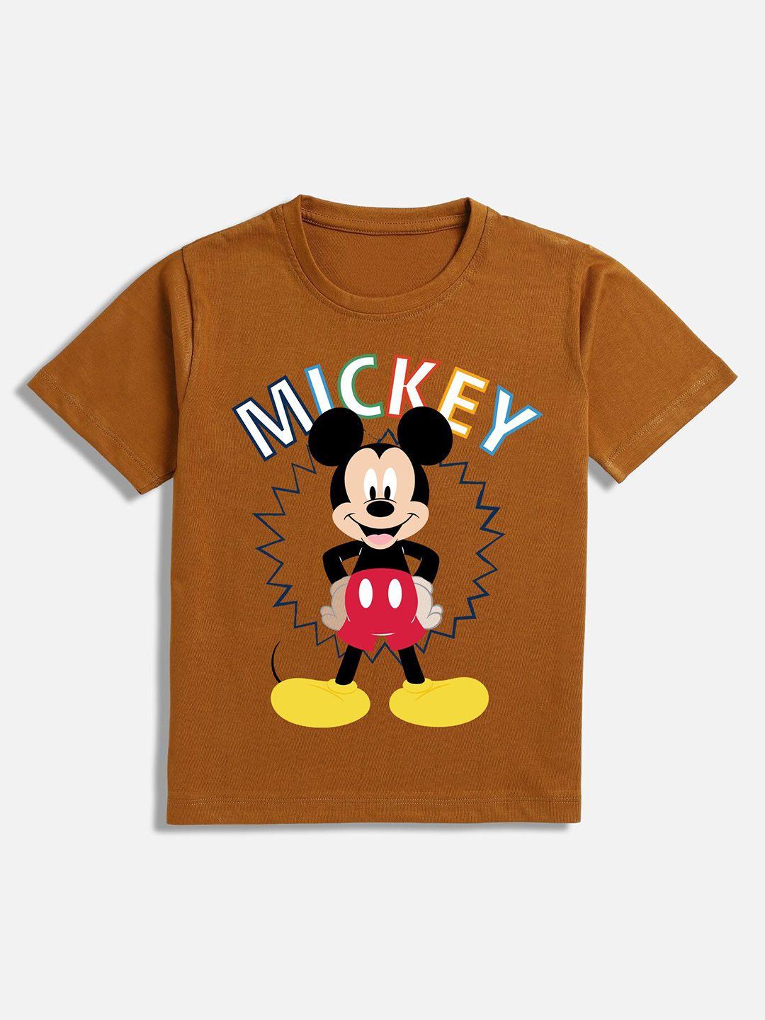 baesd boys mickey mouse printed cotton t-shirt