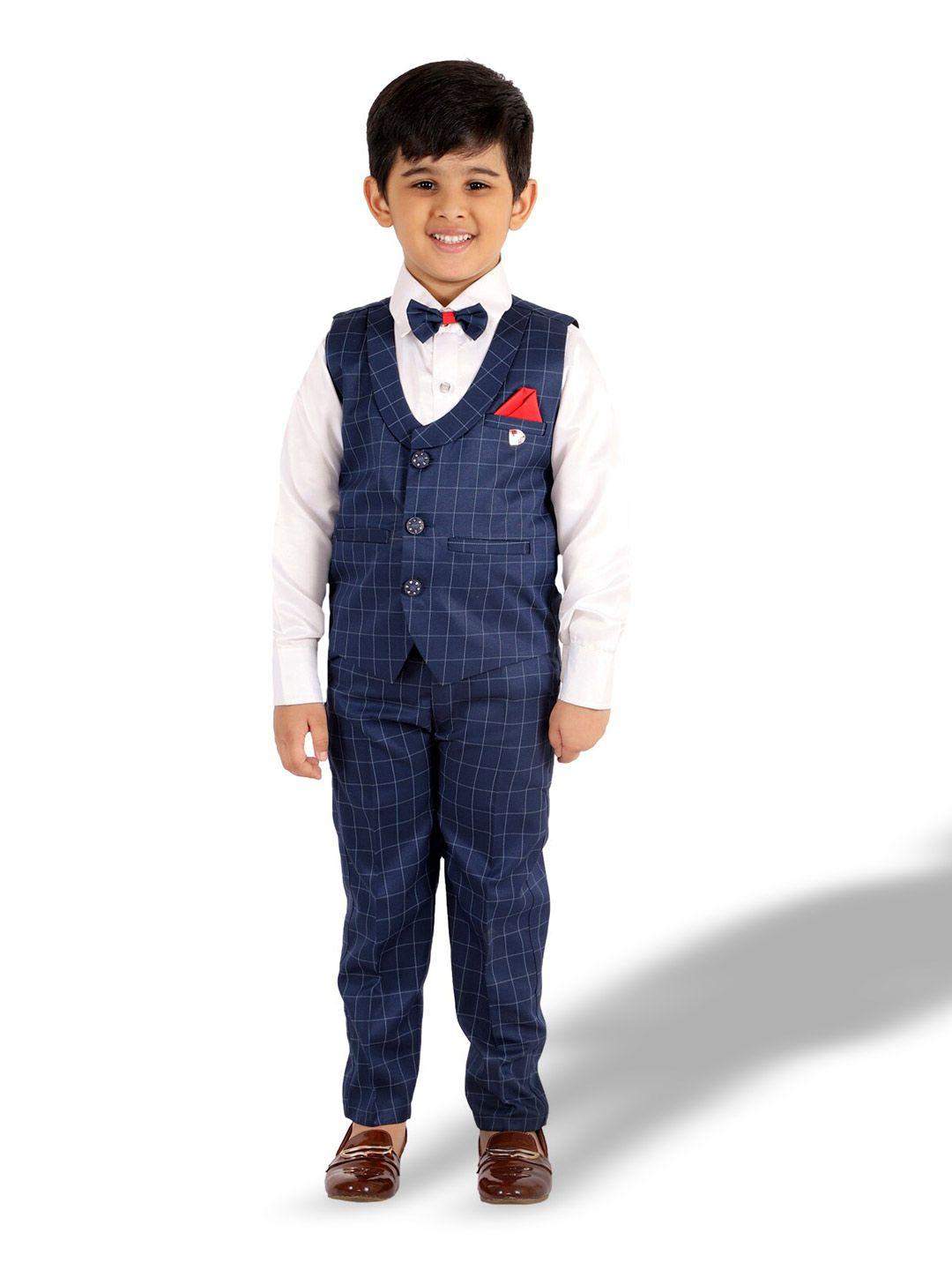 baesd boys navy blue & white shirt with trousers