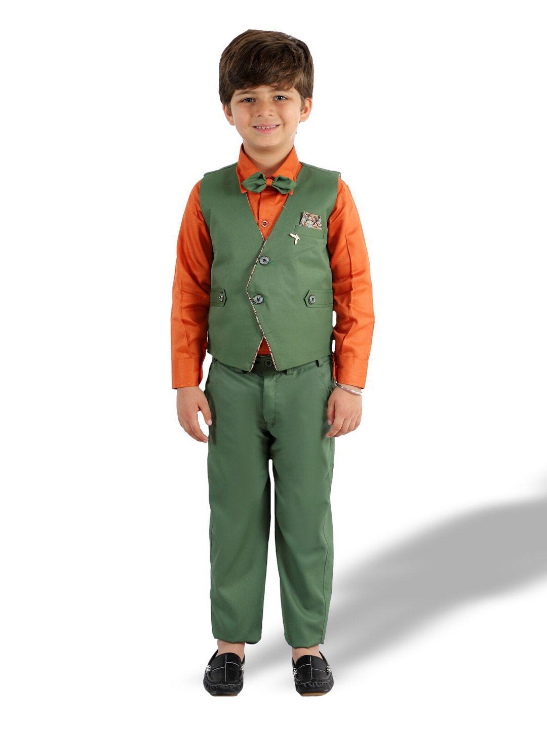 baesd-boys-olive-green-&-orange-shirt-with-trousers