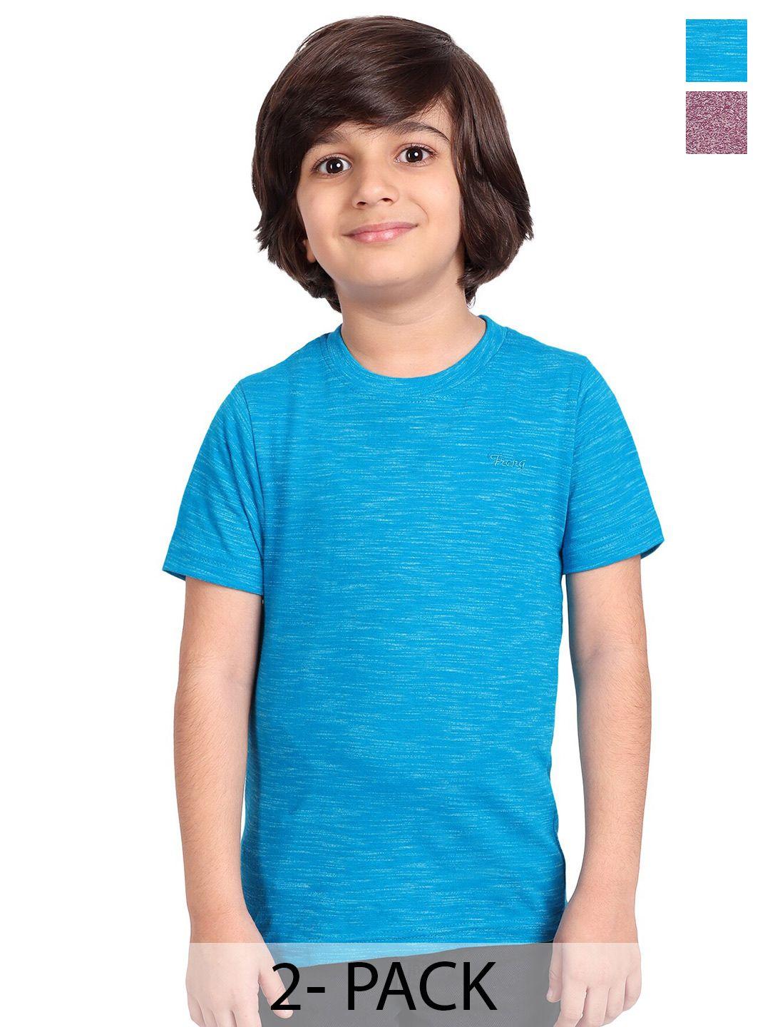 baesd boys pack of 2 cotton round neck tshirt