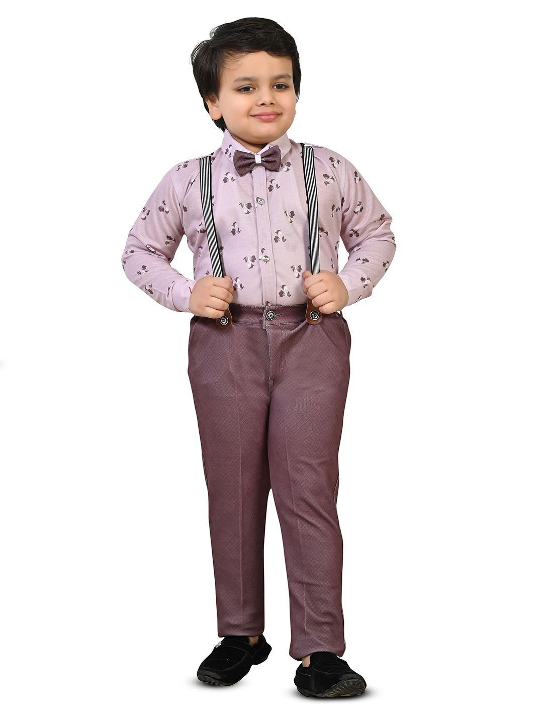 baesd boys printed shirt with trousers
