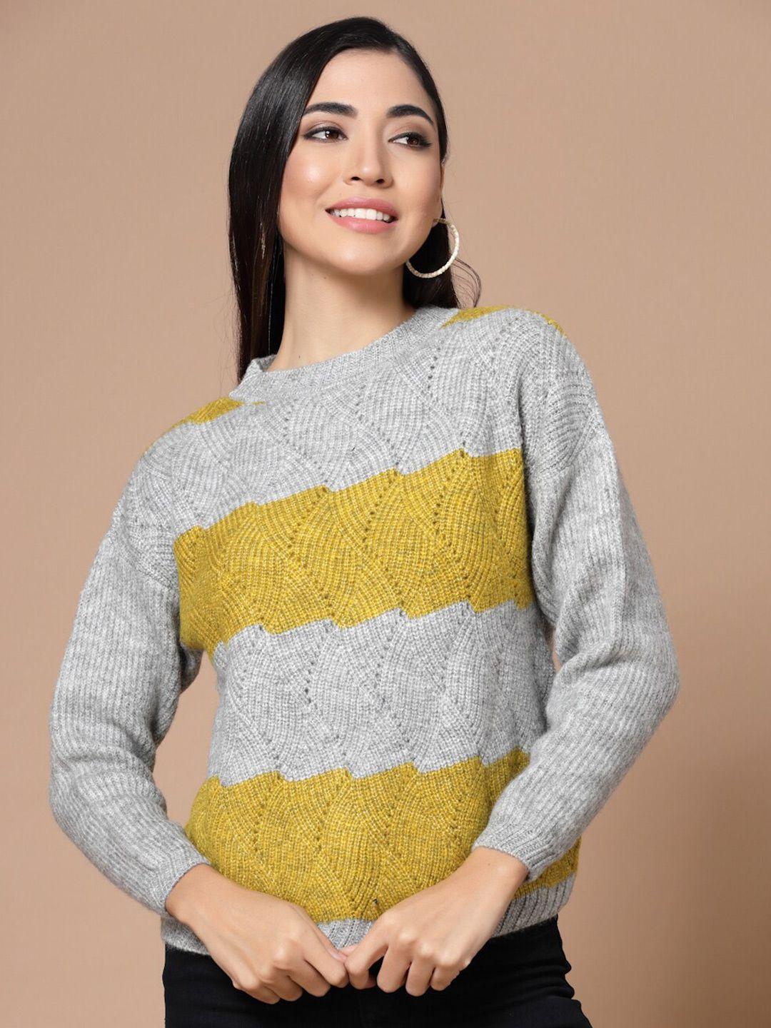 baesd colourblocked acrylic pullover sweater